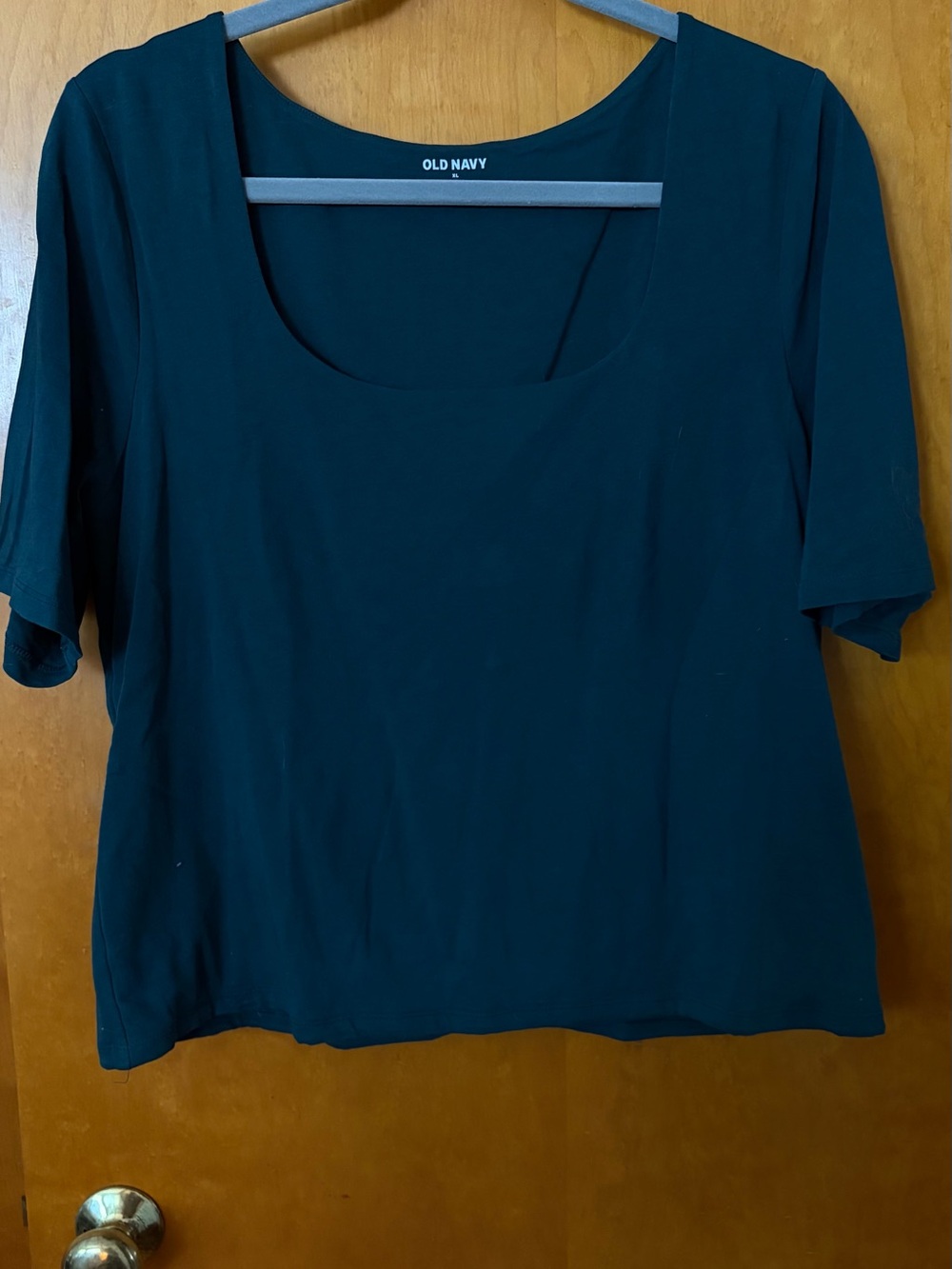 Old Navy Women's Dark Green Scoop Neck Top